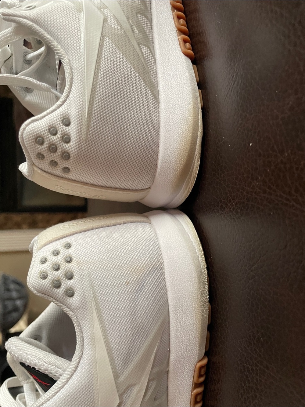 Reebok women’s White Black Mesh Low-Top Sneakers - Picture 5 of 8